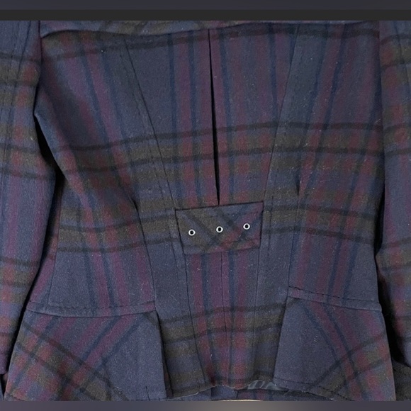 BCBGMaxAzria Ruffle Button Military Style Coat, Size XXS - Picture 7 of 8